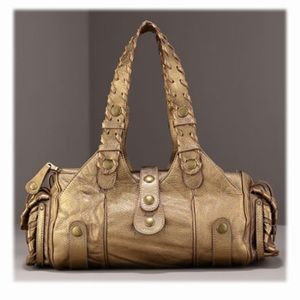 Metallic Gold Silverado Satchel